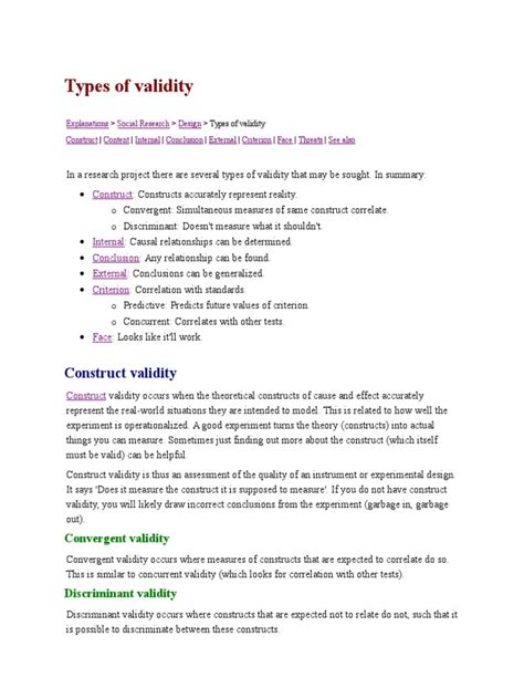 Validity Statistics 的图像结果