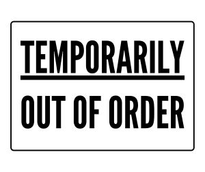 Out Of Order Signs: Printable Templates (Free PDF Downloads ...
