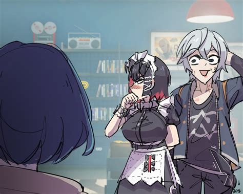 ellen joe, belle, and wise (zenless zone zero) drawn by who_808 | Danbooru