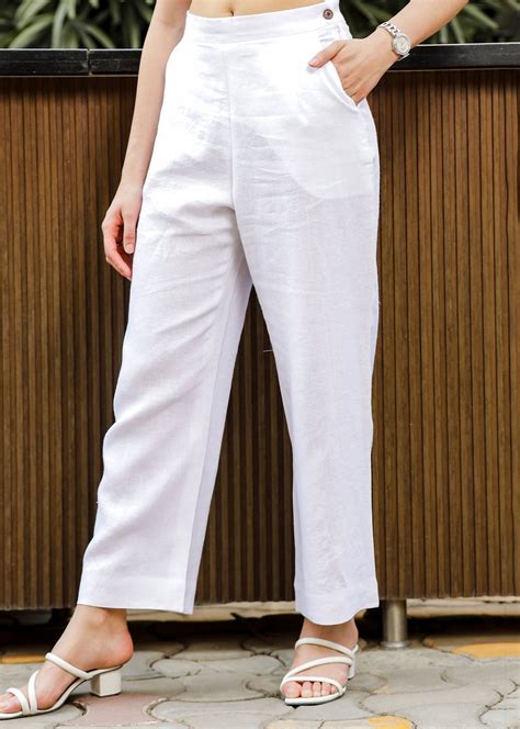 A stunning collection of pure linen trousers for women – Linen Trail