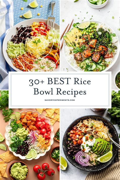 30+ EASY Rice Bowl Recipes (Vegan & Vegetarian Options Too!) | Rice ...