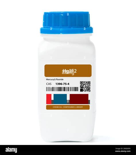 Hg2F2 - Mercury (I) Fluoride. Chemical compound. CAS number 1396-75-4 Stock Photo - Alamy