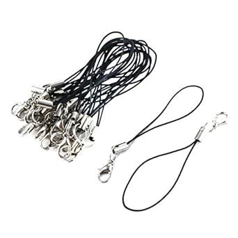 Metal Nylon 5cm 2" Long Lobster Clasp Closure Keychain Key Chain Strap ...