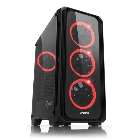Buy Zalman Z7 NEO ATX Mid-Tower Gaming PC Case, Tempered Glass Side ...