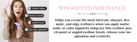 Buy Vitalogy - Eyeliner Stencil - Reusable Winged Eye Stencils Makeup ...