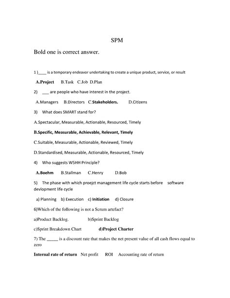 TYIT SPM MCQs-4 (E-next) software project management unit 1 all ...