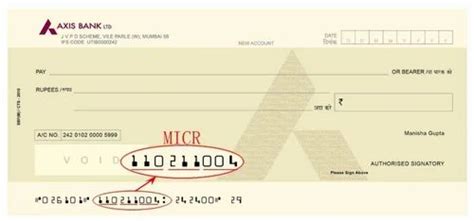 Image result for MICR Code On Cheque