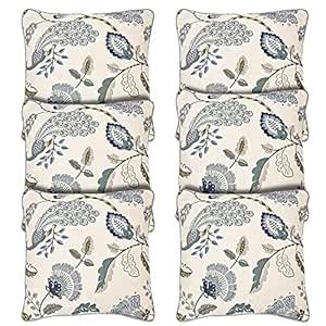 Buy CASA-NEST Cotton Cushion Cover, Soft Jaipuri Printed Set of 6pcs ...