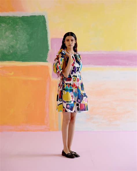 After Hours Short Dress in Arcade Print – Happï Space