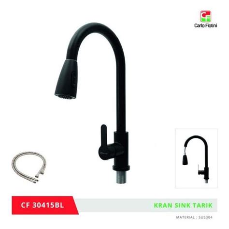 Jual ASLI KRAN SINK MIXER BLACK STAINLESS 304/ KRAN SHOWER/ KRAN TARIK ...
