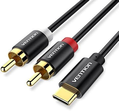 VENTION USB C to 2 RCA Audio Cable, Type-C to RCA Male to Male Y RCA ...