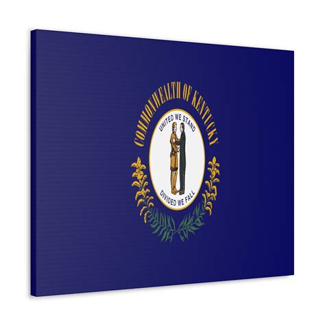 Kentucky State Flag Canvas Vibrant Wall Art Unframed Home Decor ...