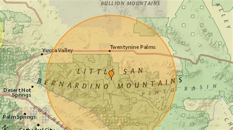 4.2 earthquake centered south of Twentynine Palms shakes Palm Springs area
