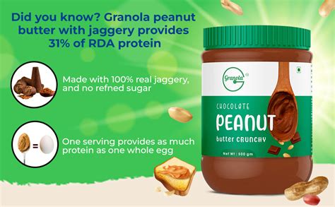 Granola Chocolate Peanut Butter Extra Crunchy 500 grams | 30% Protein ...