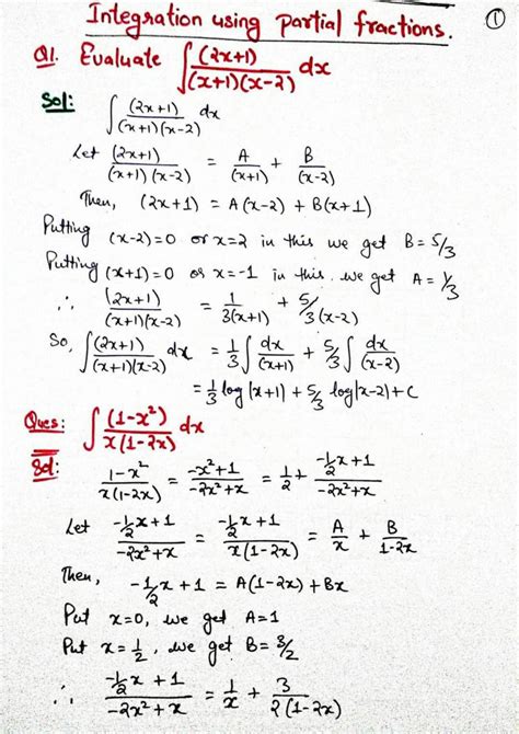 SOLUTION: Breaking It Down: Mastering Integration by Partial Fractions ...