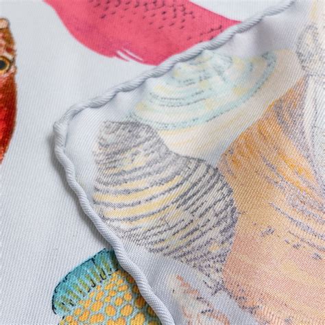 Gucci Silk Fish Print Scarf