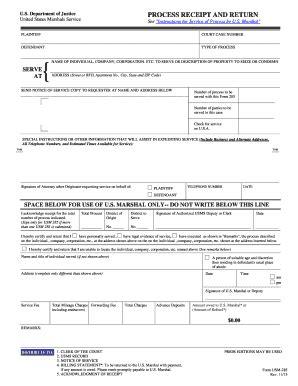 2021-2026 Form DoJ USM-285 Fill Online, Printable, Fillable, Blank ...