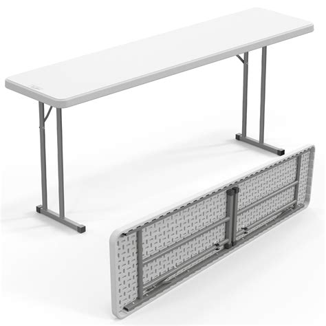 6 Foot Folding Table White Lifetime 8 Ft. Nesting Commercial Folding