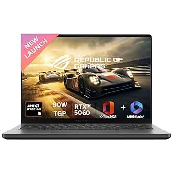 ASUS ROG Zephyrus G14,AMD Ryzen 9 270, Gaming Laptop(RTX 5060-8GB/90W ...
