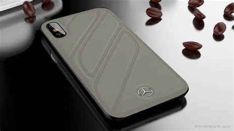 Mercedes Benz ® iPhone XS Max CLA CLASS Raven leather Back Cover ...