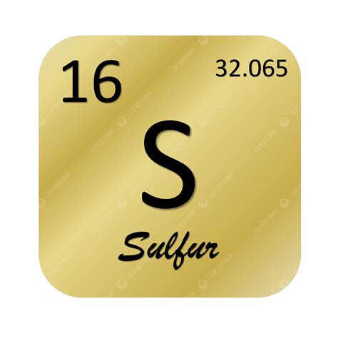 Sulfur Periodic Table Square