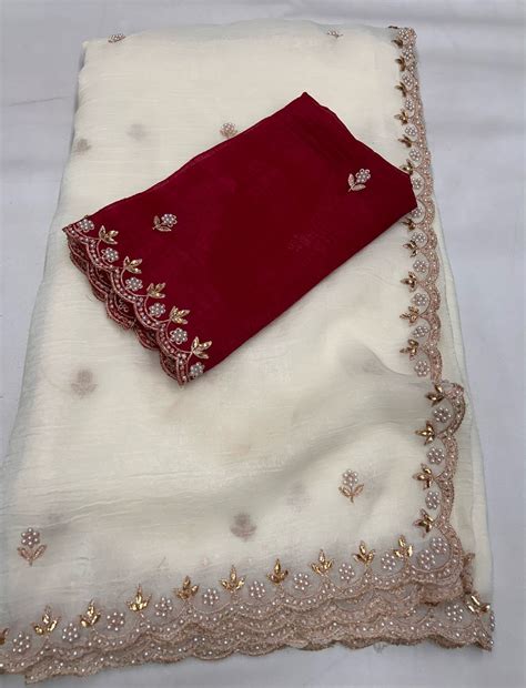 New Partywear Satin Chiffon Embroidery n Diamond Work Fancy Designer S ...