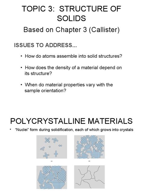 Structure of Solids | Download Free PDF | Crystal Structure | Crystallite