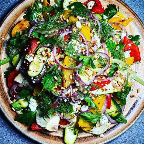 Mediterranean Grilled Vegetable Salad — Em's Food For Friends