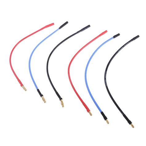 Buy Enakshi 6Pcs 4.0mm & 3.5mm Connectors 23cm Banana RC Brushless ...