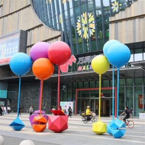 玻璃钢气球雕塑座椅商场美陈装饰雕塑座椅户外景观雕塑椅 - 惠州市纪元园林景观工程有限公司