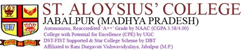 ST. ALOYSIUS COLLEGE (AUTONOMOUS)JABALPUR M.P. 482001 INDIA ...