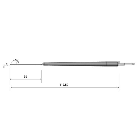 120mm 60° 5um SMALL BORE STYLUS - AMETEK - India