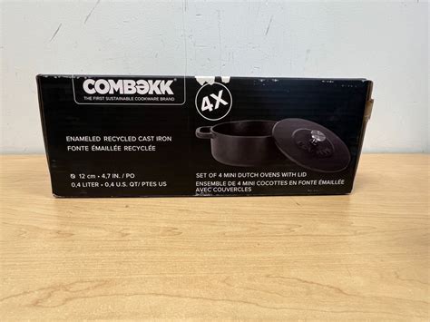 4 New Cast Iron Mini Dutch Ovens - see all photos for size and details