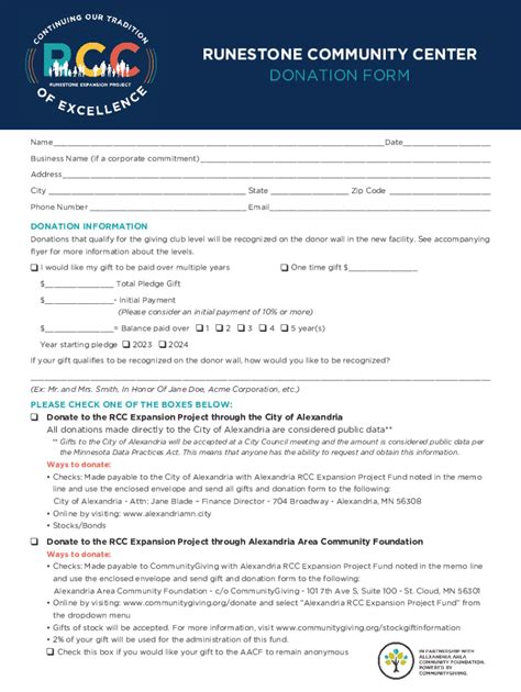 Fillable Online Runestone Community Center gets closer to building $20M ...