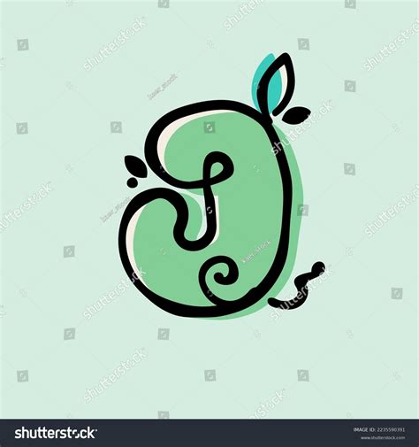 Letter J Ecofriendly Logo Handdrawn Style Stock Vector (Royalty Free) 2235590391 | Shutterstock