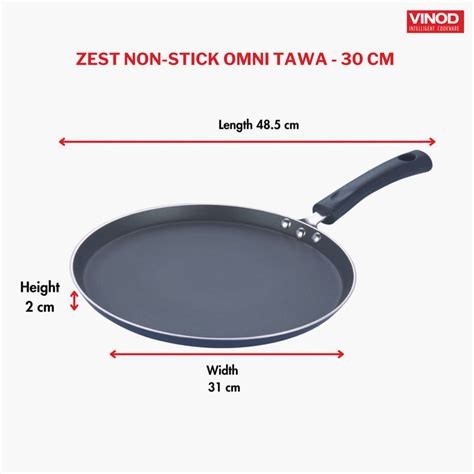 Buy VINOD Zest Aluminium Non-Stick Dosa Tawa - 30cm from Vinod at just ...