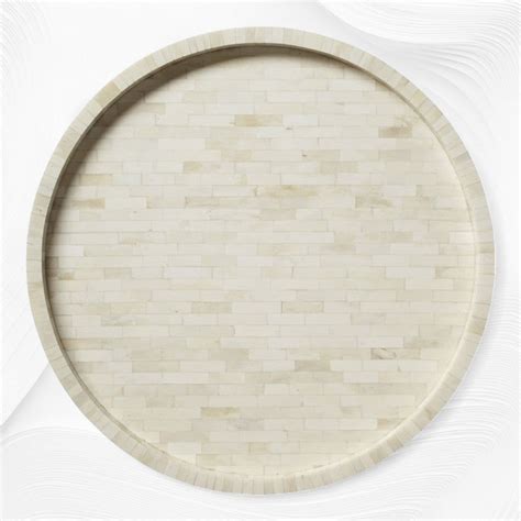 Full Bone Inlay Round Tray – Luxury Handicrafts