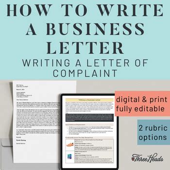 Format Of A Letter Teaching Resources | TPT