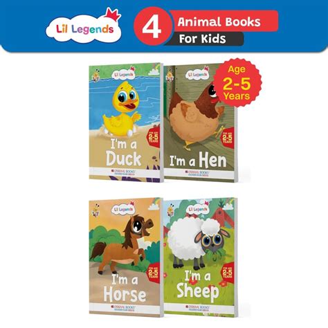 Oswaal Lil Legends Know me Series, Fascinating Farm Animal Books- I am ...