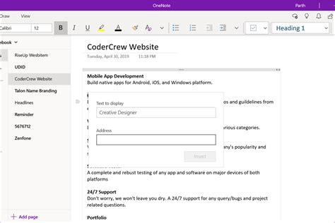 Image result for OneNote Hyperlink