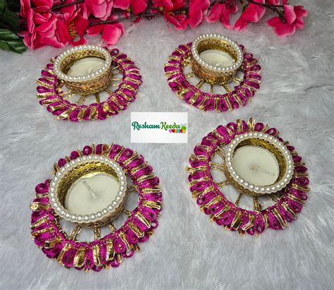 Beautiful Budget Friendly Gota Chakri Candle Tlight Holders for Diwali ...