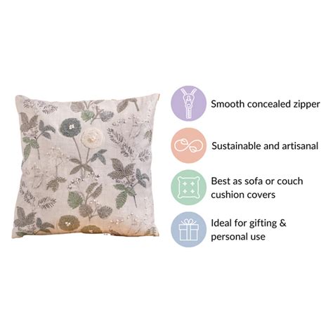 Sustainable Soft Cotton Cushion Cover 16x16 Inch Online - Premium ...