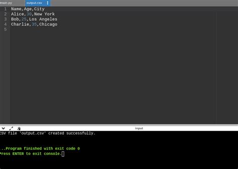 CSV Reader in Python 的图像结果