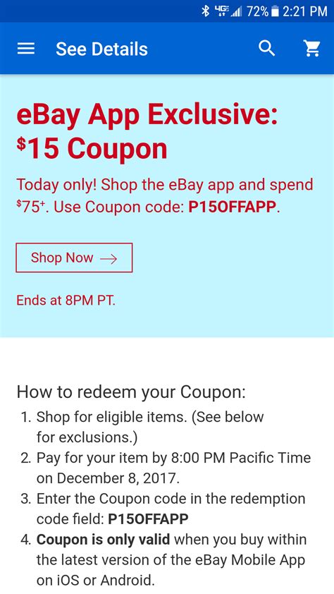 $15 off $75+ coupon for eBay until 8pm : r/yugioh