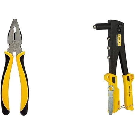 STANLEY 70-482 8'' Sturdy Steel Combination Plier Double Color Sleeve ...