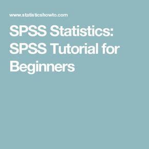 SPSS Tutorial 7 的图像结果