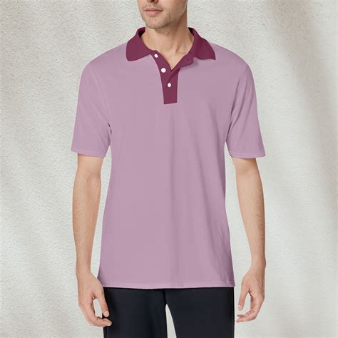 TQWQT Pink Golf Polo Shirts for Men Short Sleeve Polo Shirts Plain ...