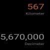 567 kilometer in decimeterwith explanation - Brainly.in