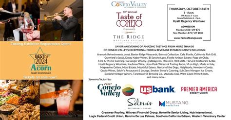 13th Annual Taste of Conejo, Hyatt Regency Westlake, Westlake Village ...