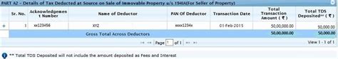 Tax Credits in 26AS of TDS on Sale of Immovable Property
